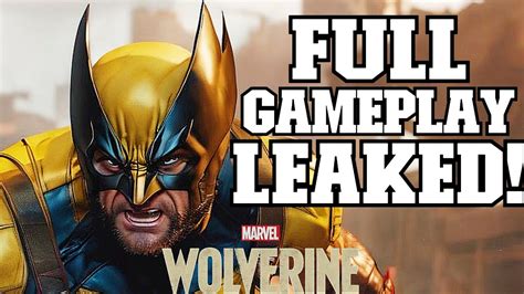 leaked wolverine|Wolverine Gameplay And Plot Leaks